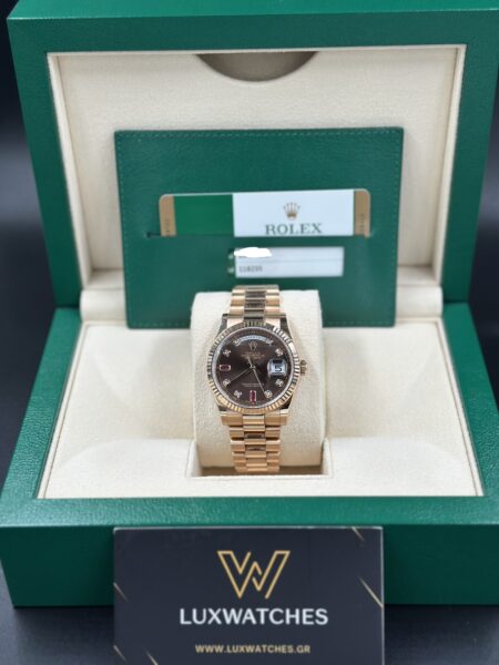 Rolex day date 36mm ruby dial