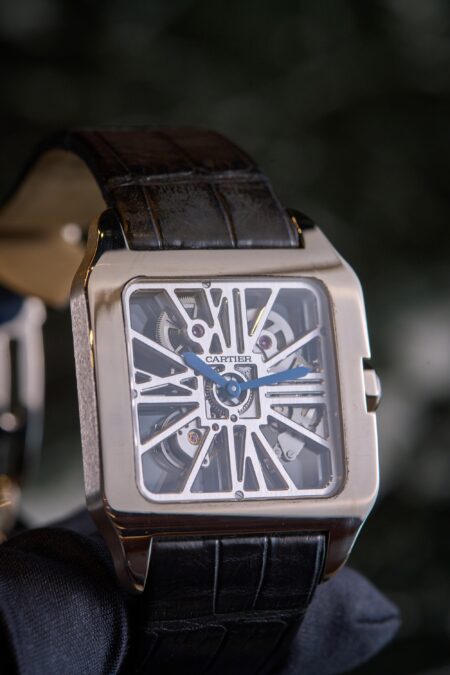 Cartier skeleton white gold full set